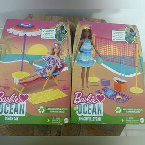 Barbie Ocean Beach Day and Volleyball Set bundle girls toys Christmas